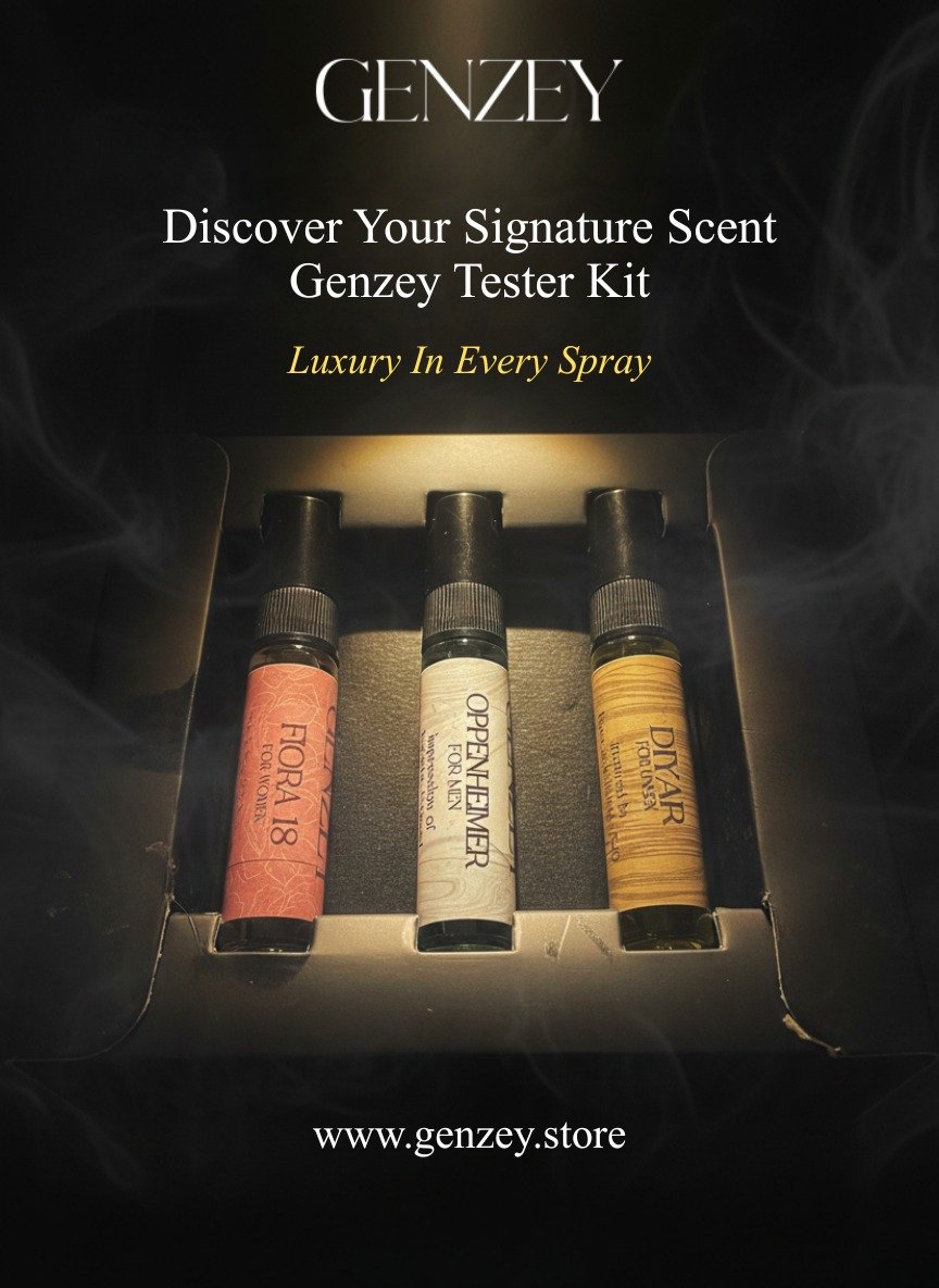 GENZEY Travel Set – Experience Your Pocket Sized Perfume Counter. - Image 3